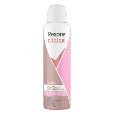 Imagem de Desodorante Antitranspirante Aerosol Rexona Clinical Classic 91g