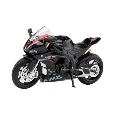 Imagem de Miniatura De Moto De Brinquedo Modelo HP4 1:12 Em Liga Fundida Com Som