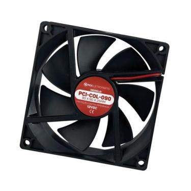 Imagem de Kit 2 pçs - microventilador 90x90x25mm - 12v - ventoinha - GENERICA