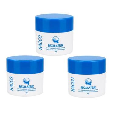 Imagem de 3x Desodorante Regulateur Racco Antitranspirante Creme 1000