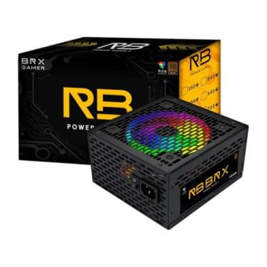 Imagem de Fonte De Alimentacao Brx Rainbow 80 Plus 650w Rgb Bivolt
