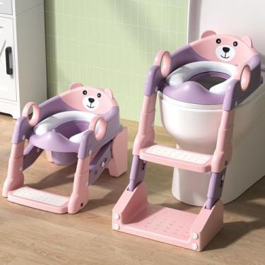 Imagem de Assento de Treinamento para Penico COOSEYA 2 em 1 com Escada Ajustável