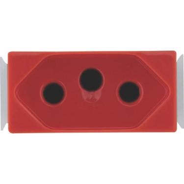 Imagem de Módulo Tomada 2P+T Tramontina Aria 20 A 250 V Vermelho