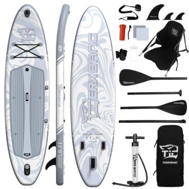 Imagem de Prancha de Stand Up Paddle TIGERXBANG 350x89x15cm Polar Frost