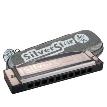 Imagem de Gaita Diatonica Hohner Silver Star Em La A Com Estojo Original