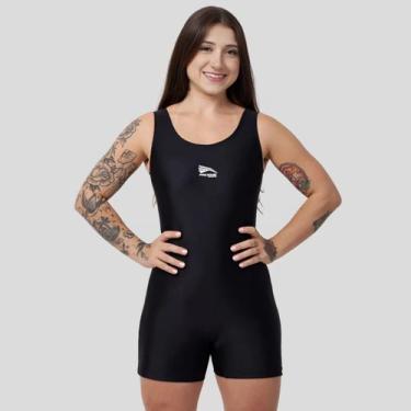 Imagem de Macaquinho de hidroginastica e natação progne adulto preto, M