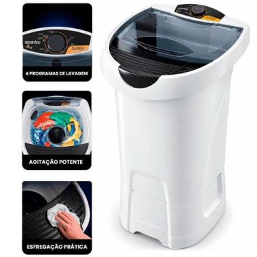 Imagem de Máquina de Lavar Wanke Super 4kg Semiautomática Com Timer 10 Min LWLI0