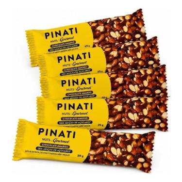Imagem de Barra Pinati Nuts Gourmet Chocolate Amargo 25g 20un