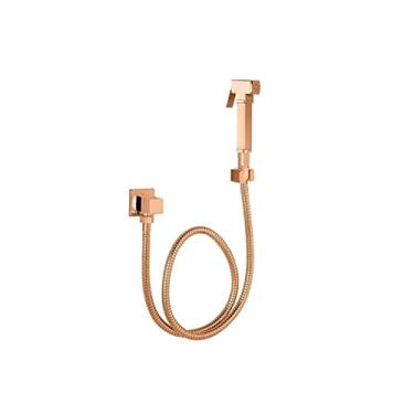 Imagem de Ducha Higiênica Quadrada 1/4 De Volta Rose Gold Brilhante