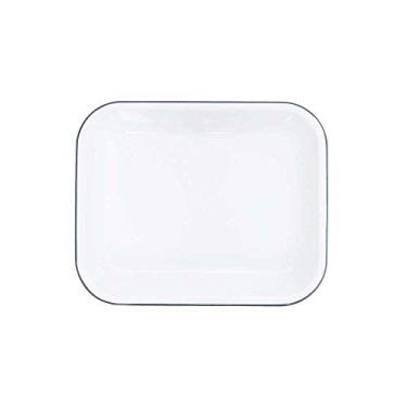 Imagem de Torradeira aberta de esmaltes, 33 x 25 cm, branco vintage/cinza