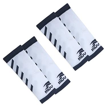 Imagem de Kit 2 Pares Manguito Curto Voleibol Arrow Muvin (Branco, G/GG)