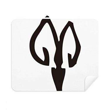 Imagem de Bones Inscriptions Pano de limpeza de ovelhas do zodíaco chinês Limpador de tela 2 peças Tecido de camurça