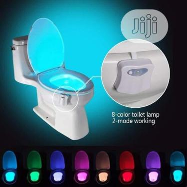 Imagem de Luminaria 8 Cores Sensor Noturno Led Vaso Sanitario