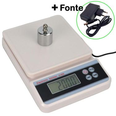 Imagem de Balança Digital Precisão 5 kg Conta Peças com Fonte CBRN11988