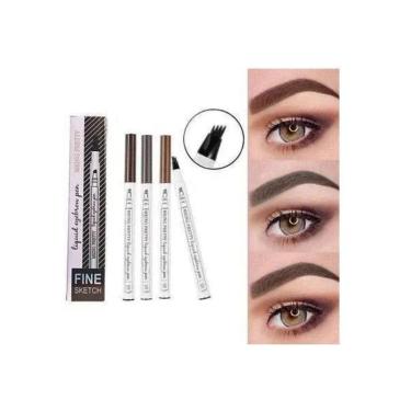 Imagem de Microblading Maquiagem Sobrancelha Fio A Fio Marrom