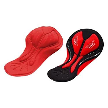 Imagem de YIJU Calções de Almofadas Acolchoadas Calças Calções Macios Almofadas de Substituição Almofadas, Almofada de Gel Vermelho