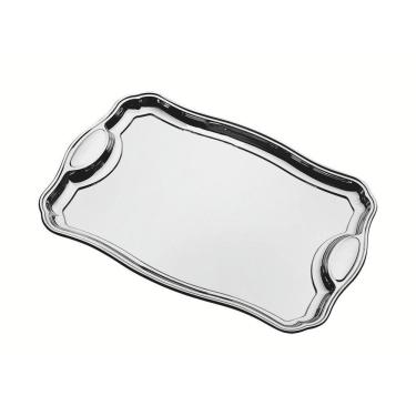 Imagem de Bandeja Classic Retangular Inox c/ Alças 42x29 Tramontina 