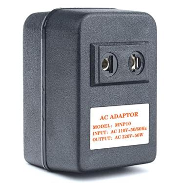 Imagem de Pequeno conversor de tensão portátil Adaptador de tomada de viagem Step Up (110V a 220V) Transformador de energia Soquete europeu Home, 50W