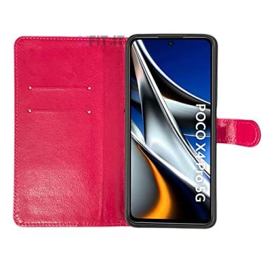 Imagem de Capa Carteira Porta Cartões Compatível com Xiaomi Poco X4 5G [FIT IT] (Pink)