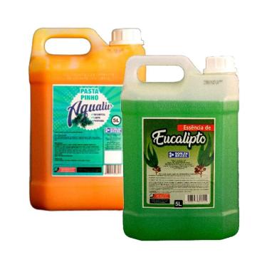Imagem de Kit Pasta Pinho Aqualiv e Essência Eucalipto Concentrado 5L