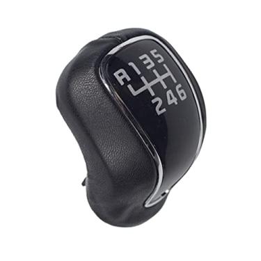 Imagem de Hacreyatu Alavanca manual de couro manípulo de câmbio de marcha 6 velocidades para Hyundai Creta IX25 Kia Forte Cerato K3 Ceed 2012-2016