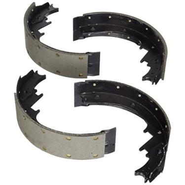 Imagem de Bosch BS450R Conjunto de de freio a tambor azul para caminhões Chevrolet e GMC 1961-78 selecionados - Frente/traseiro (rebitado)