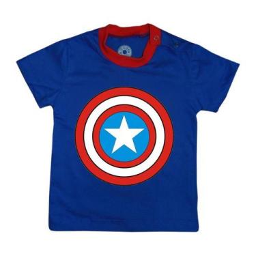 Imagem de Camiseta Infantil Capitão América - Heróis