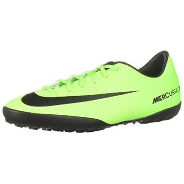 Imagem de T nis de futebol masculino Nike JR MercurialX Vapor XI TF 831949, Electric Green, 1.5 Little Kid