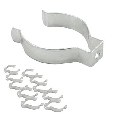 Imagem de Kit 10 Abraçadeira Metálica Inox Suporte Lâmpada Tubular T8 Lalux