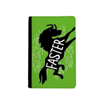 Imagem de Porta-passaporte natural cavalo preto contorno animal Notecase Burse carteira capa porta-cartão, Multicolor