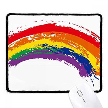 Imagem de LGBT Rainbow Gay Lésbica Transgênero Mousepad Borda Costurada Tapete Borracha Gaming Pad