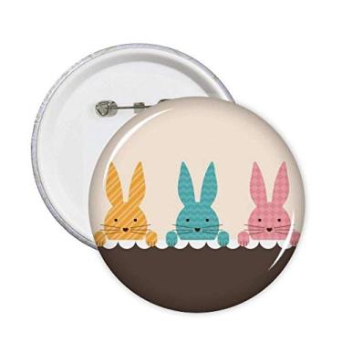 Imagem de Broche de cultura de coelhinho fofo festival religião de páscoa, emblema, acessório, decoração, 5 peças