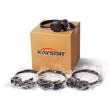 Imagem de Fone de ouvido de baixo custo por atacado – Kaysent(KHP-50) Pacote com 50 fones de ouvido por atacado para escola, avião, hospital, estudantes, crianças e adultos