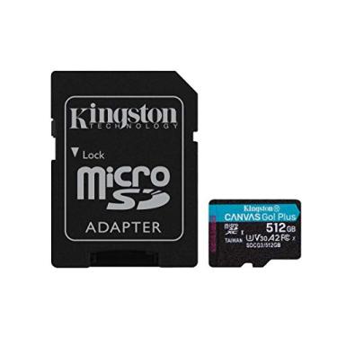 Imagem de SDCG3/512GB - Cartão de memória Kingston microSD de 512GB Canvas Go Plus (Leitura = 170MB/s) com adaptador