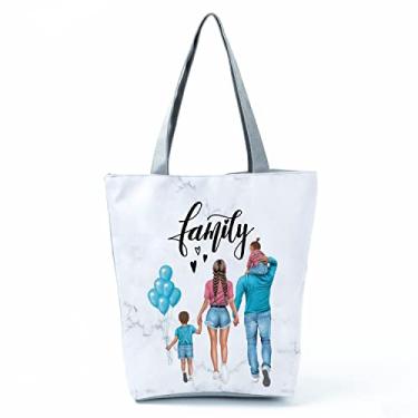 Imagem de Bolsas femininas afro douradas impressas bolsa de ombro moda bonita bolsa de compras ecológica portátil bolsa de praia de alta capacidade, Hl3038