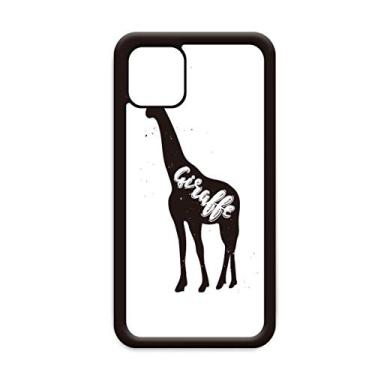 Imagem de Capa Girafa Preto e Branco Animal para iPhone 11 Pro Max Capa para Apple Mobile Case