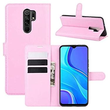 Imagem de Capa Capinha Carteira 360 Para Xiaomi Redmi 9 com Tela de 6.53" polegadas - Case Couro Flip Wallet Anti Impacto - Danet (Rosa)