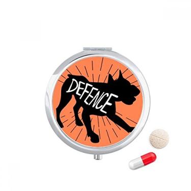 Imagem de Caixa de armazenamento de remédios com desenho de animal de burro preto