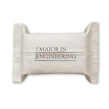 Imagem de Bolsa de linho de algodão com citação I Major in Engineering