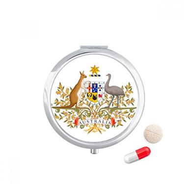 Imagem de Porta-comprimidos com emblema nacional Canberra Austrália, caixa de armazenamento de medicamentos