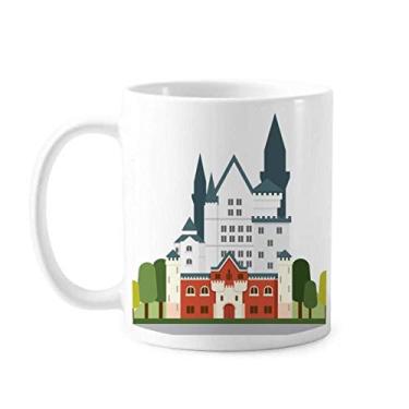 Imagem de Caneca de cerâmica para arquitetura do Castelo do Cisne Novo da Alemanha Copo de porcelana de café