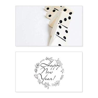 Imagem de Pai Gow Domino Gambling Foto Festival Ano Novo Cartão Bless Mensagem Presente