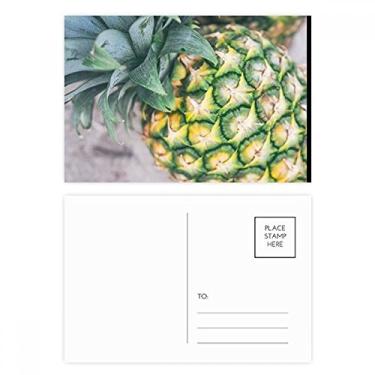 Imagem de Tropical Fruit Photogrph Abacaxi Conjunto de cartões postais de aniversário Cartão de agradecimento