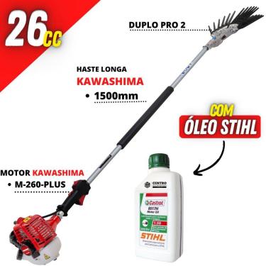Imagem de Derriçadeira Profissional Para Cafeicultura Kawashima Com Braço Longo de 150cm e Mãozin...