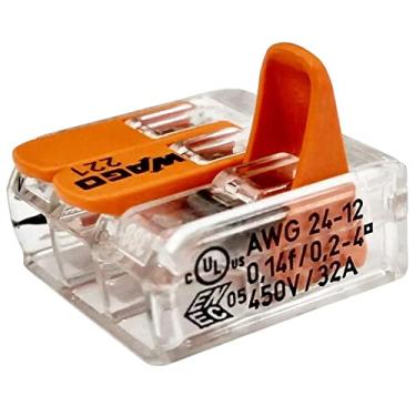 Imagem de Kit 20 Conector Wago Emenda 3 Fios Mod. 221-613