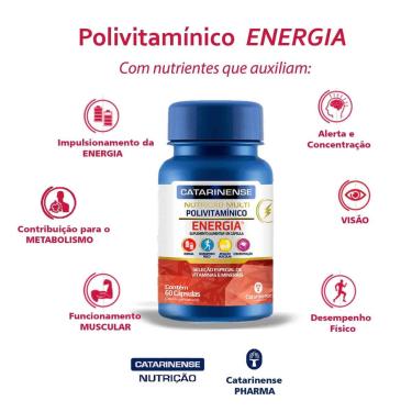 Imagem de Polivitamínico Energia Catarinense Pharma 60 cps-Unissex