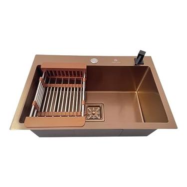 Imagem de Cuba Gourmet Quadrada Aço Inox 304 60x40 Rosê com Acessórios