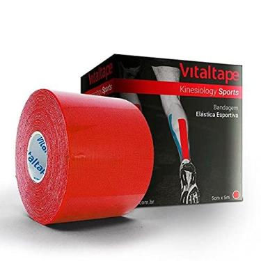 Imagem de Kinésio Vitaltape Sports Vermelho 5 Cm