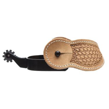 Imagem de Espora Quarto de Milha Articulada com Correia de Couro Bronc-Steel 32801