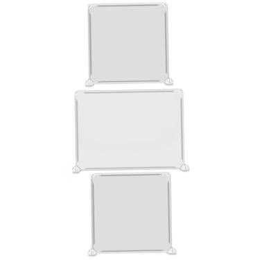 Imagem de STOBOK 3 Pçs Divisória Transparente Divisor De Mesa Protetor De Mesa Barreira De Mesa Translúcida Portátil Privacidade Espirro Guarda Para Espirro Escudo Divisórias Pasta Alunos Plástico